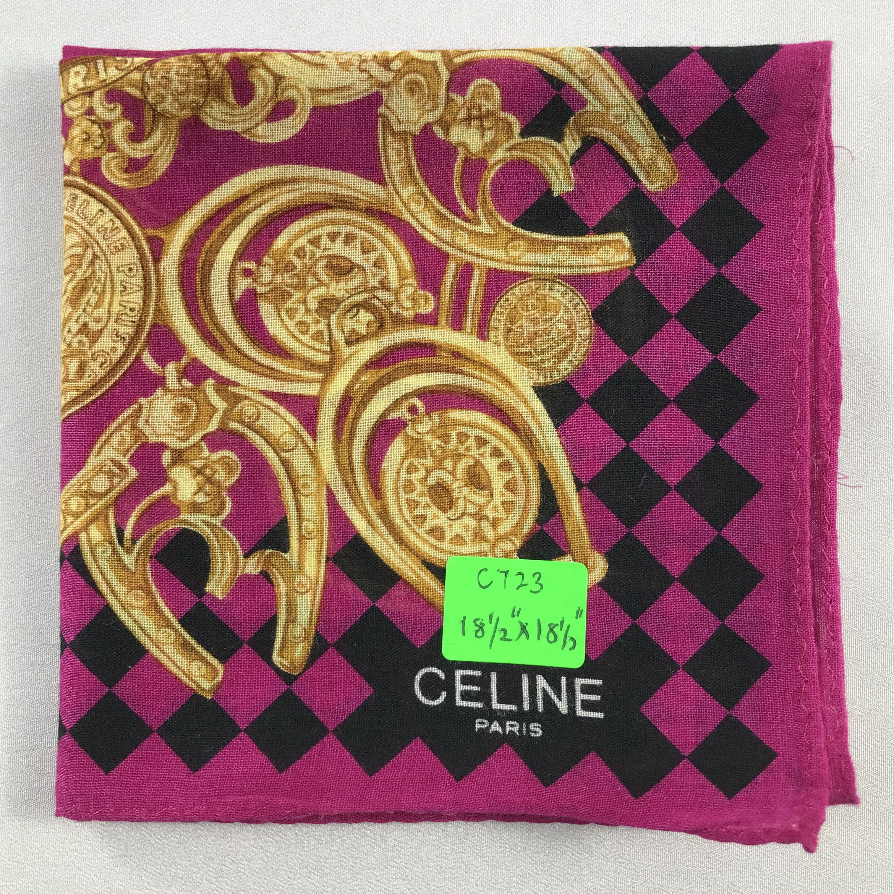 Celine Celine Handkerchief / Bandana / Neckerchief C723 Size ONE SIZE - 7 Thumbnail