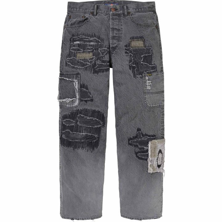 Supreme Supreme Blackmeans Mended Loose Fit Jeans | Grailed