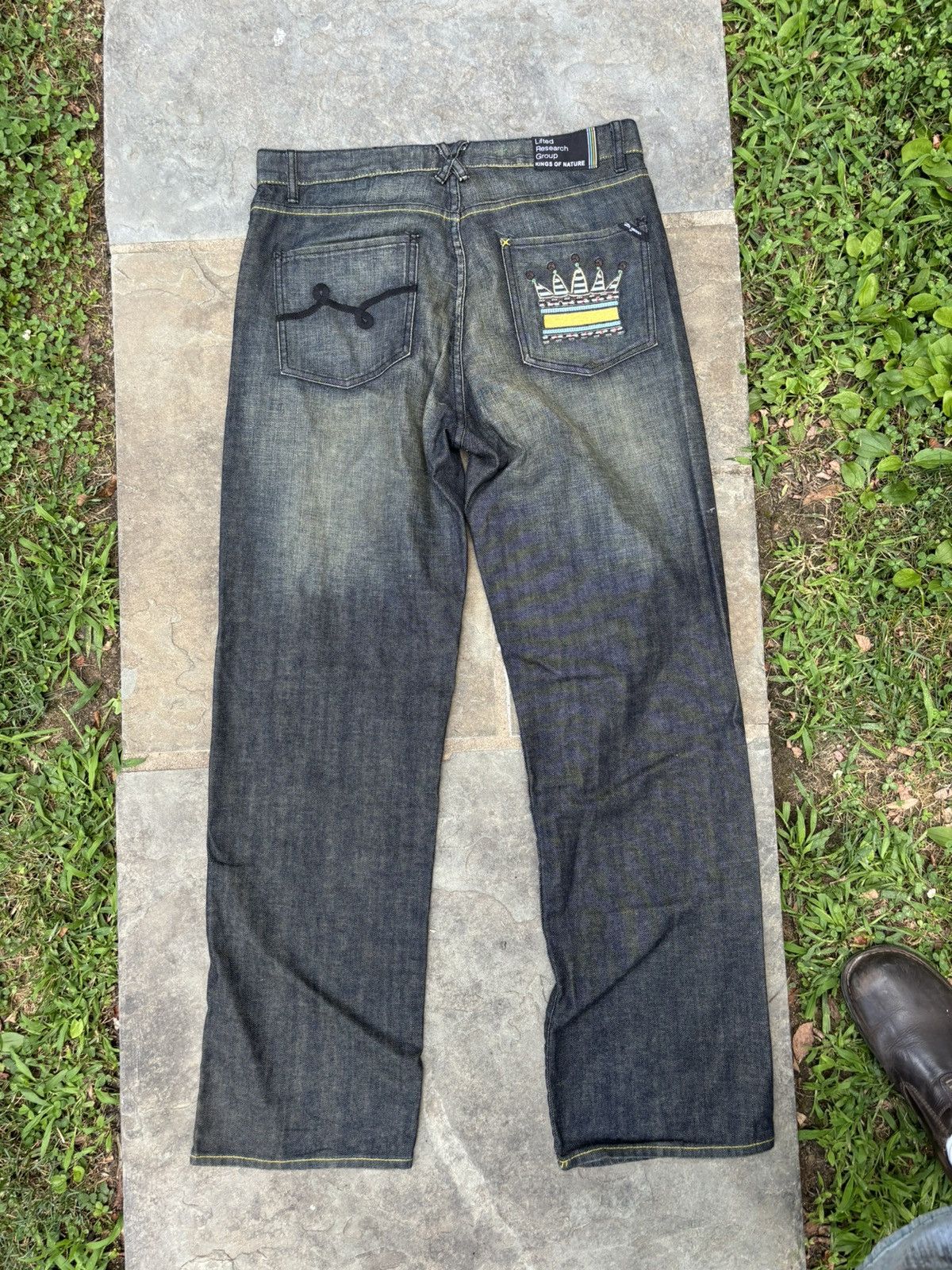 Ecko Unltd. Y2K Ecko United Embroidered Baggy Jnco Style Vintage Denim Size US 36 / EU 52 - 5 Thumbnail