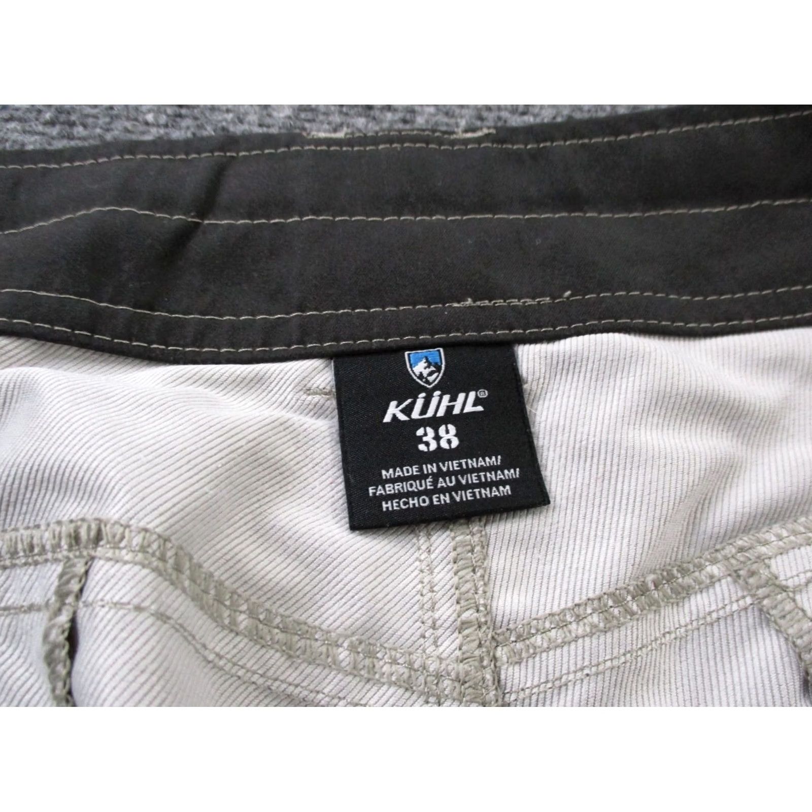 Vintage Kuhl Mens Chino Shorts 38 Gray Outdoor Quick Dry Lightweight Pockets Logo Casual Workwear Size US 39 - 6 Thumbnail
