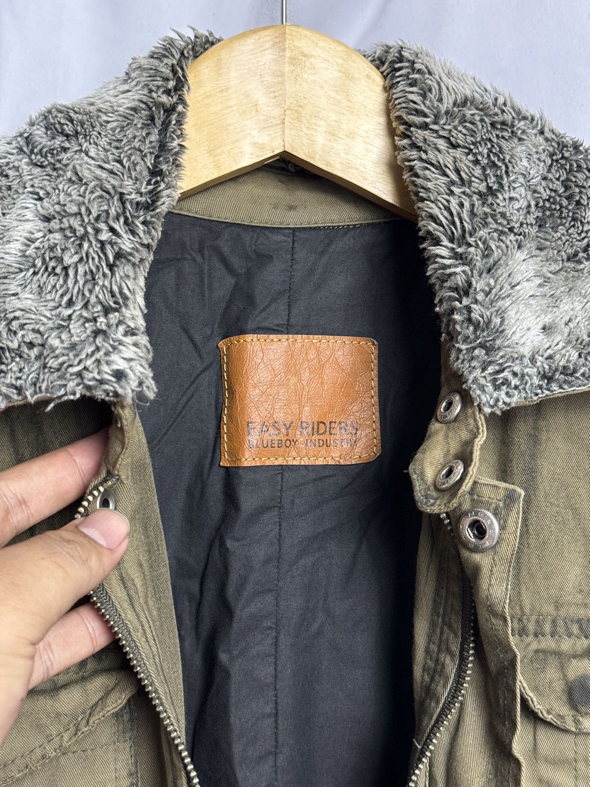14th Addiction × KMRii × Yasuyuki Ishii EASY RIDERS BLUEBOY INDUSTRY MULTIPOCKET FUR COLLAR JACKET Size US M / EU 48-50 / 2 - 7 Thumbnail