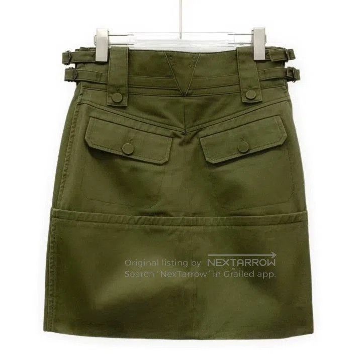 Louis Vuitton Louis Vuitton Green Cargo Mini Skirt. Size 28" / US 6 / IT 42 - 2 Thumbnail