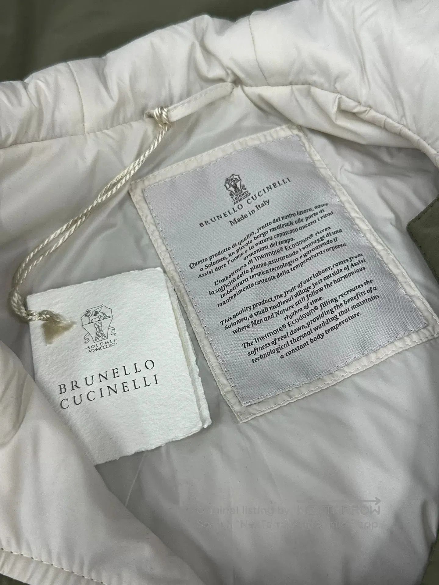 Brunello Cucinelli Brunello Cucinelli Green Cotton Coat. Size US M / EU 48-50 / 2 - 4 Thumbnail