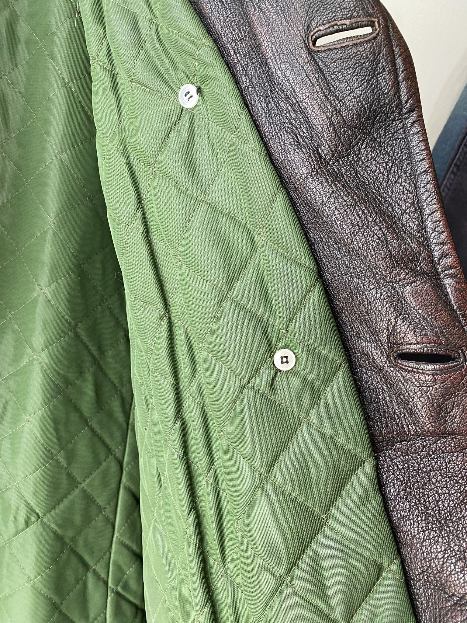 Vintage 1960s - Buckleback Leather Jacket - Made in Sweden Size US XL / EU 56 / 4 - 9 Thumbnail