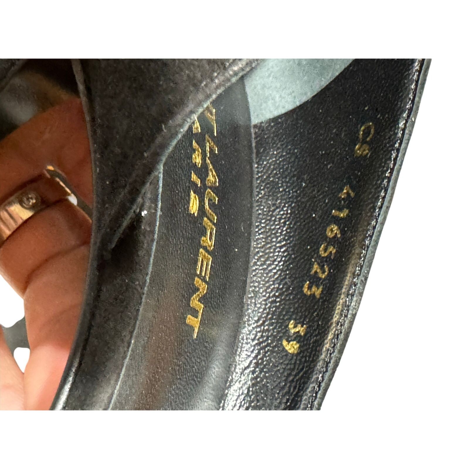 Yves Saint Laurent Saint Laurent Black Suede Janis 105 D'Orsay Pumps sz. 39 EU Size US 9 / IT 39 - 7 Thumbnail