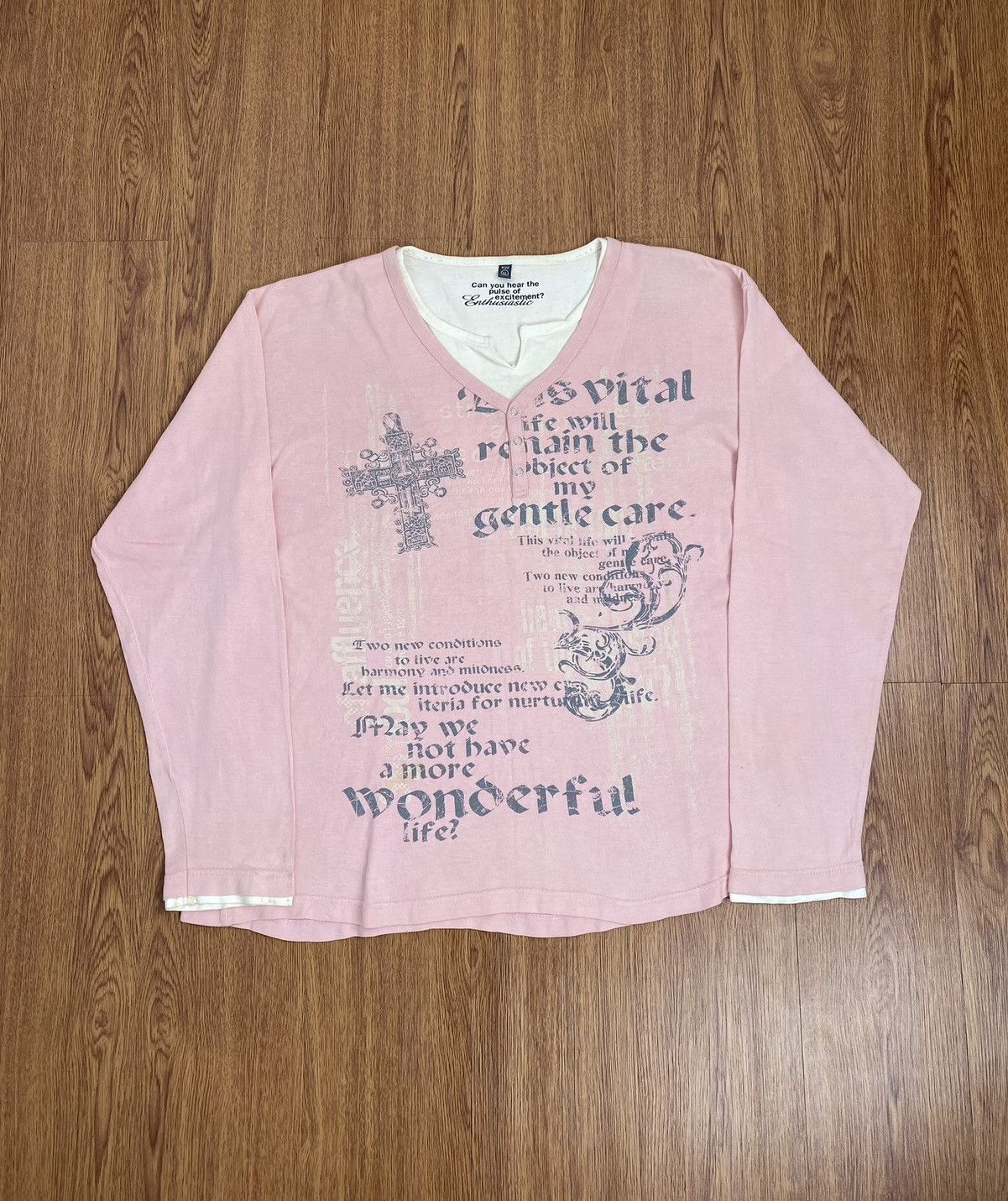 Japanese Brand Enthusiastic poem longsleeve t-shirt Size US L / EU 52-54 / 3 - 1 Preview