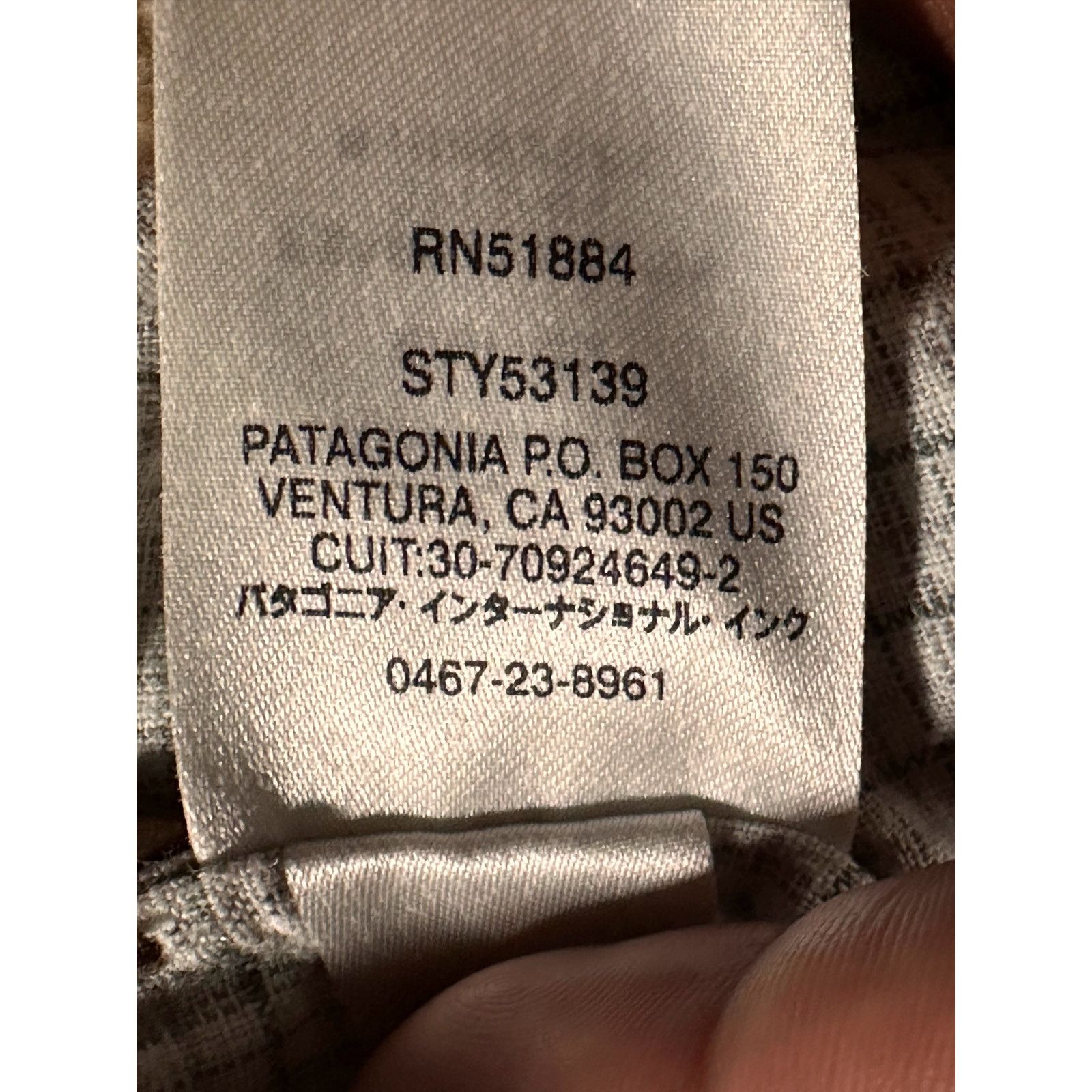 Patagonia Patagonia Men's Back Step White Green Striped Shirt Sz Large Size US L / EU 52-54 / 3 - 7 Thumbnail