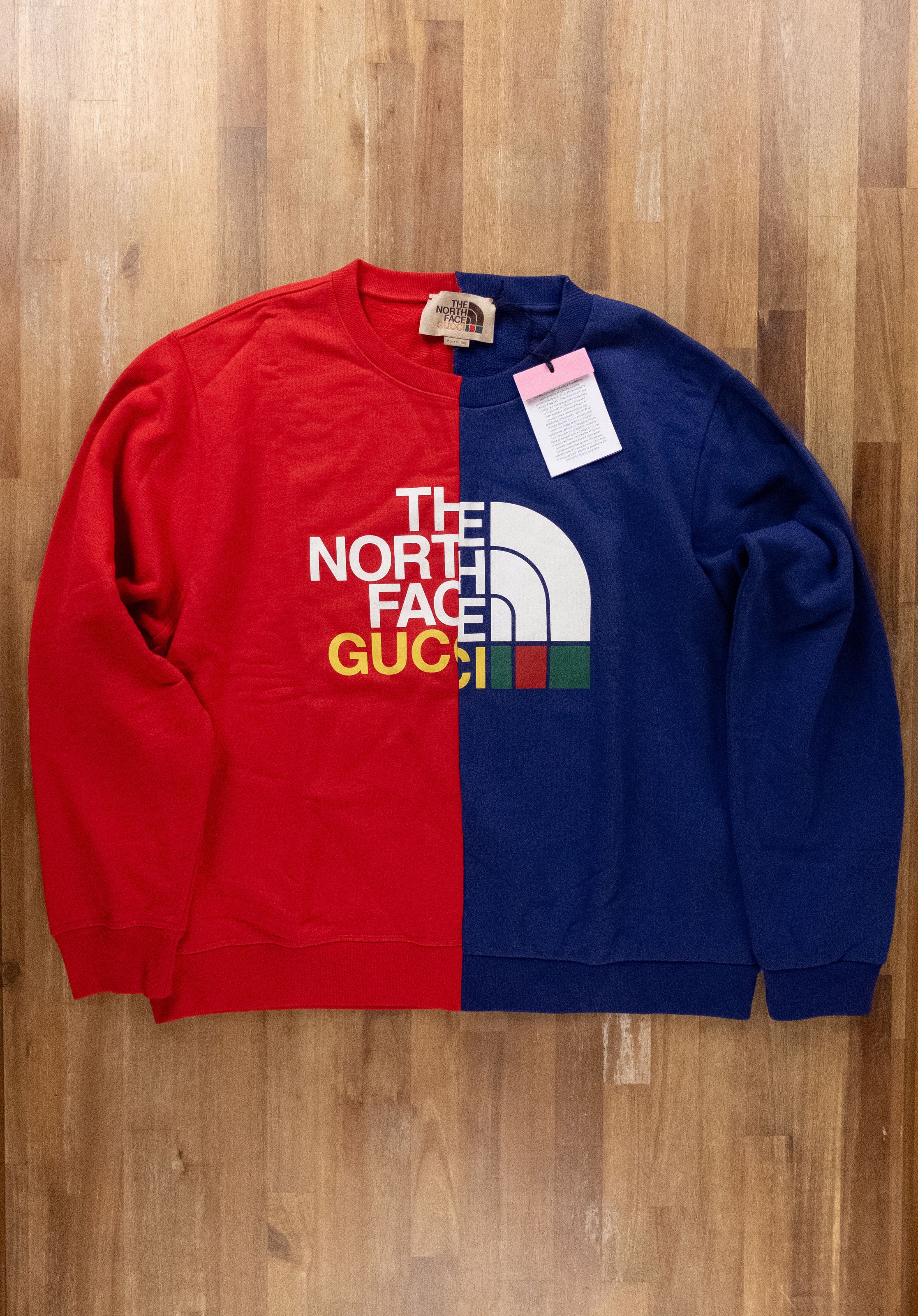 Gucci GUCCI x THE NORTH FACE blue red logo print sweatshirt Large Size US L / EU 52-54 / 3 - 5 Thumbnail