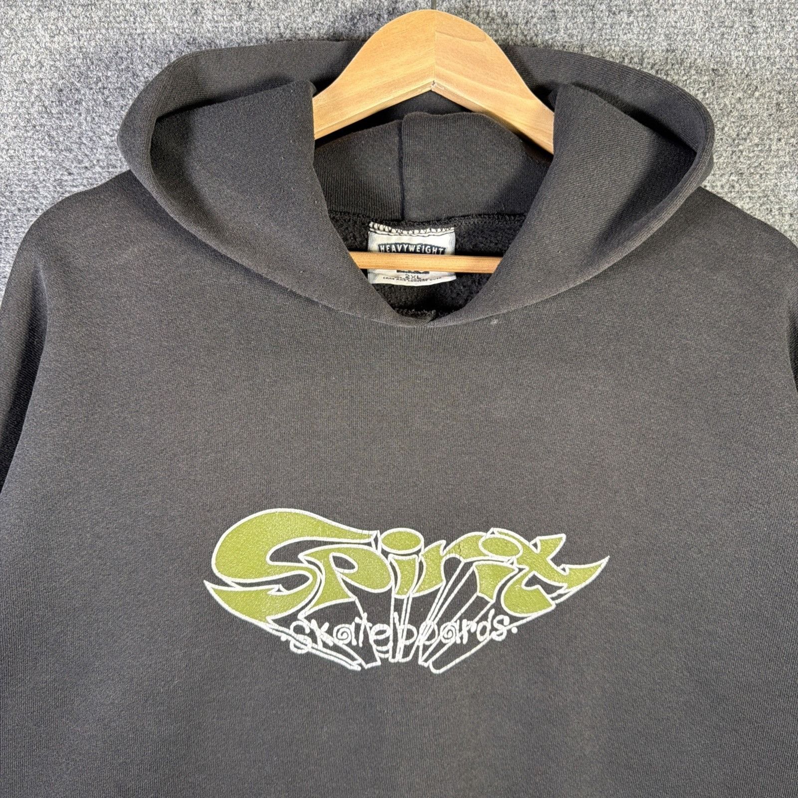 Girl Skateboards Vintage Skate Hoodie Mens 2XL Black 90s Faded Paint Splatter Size US XXL / EU 58 / 5 - 2 Thumbnail