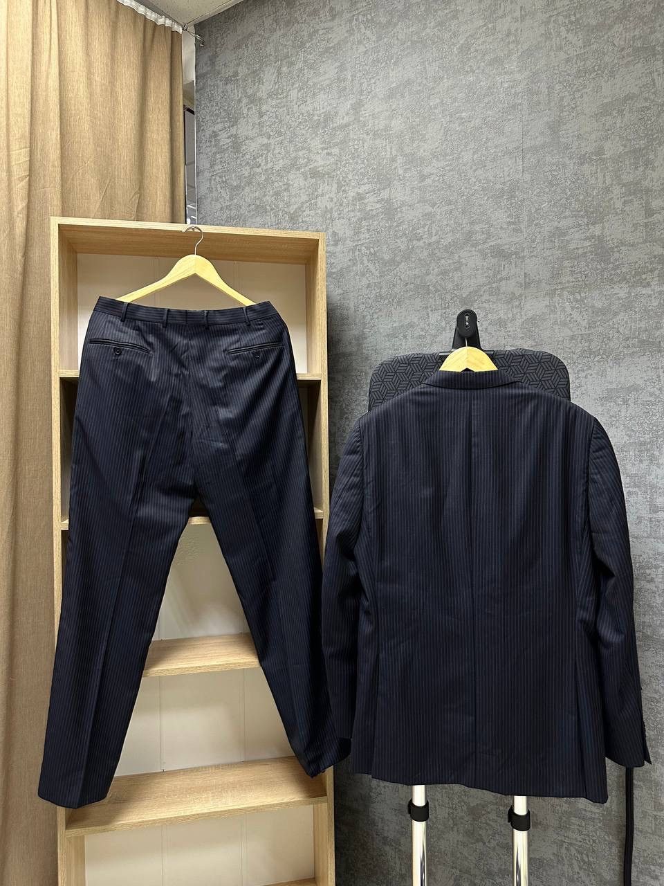 Vintage × Z Zegna Vintage Costume Pants And Blazer Z Zegna Suit Blue Size 38R - 16 Thumbnail