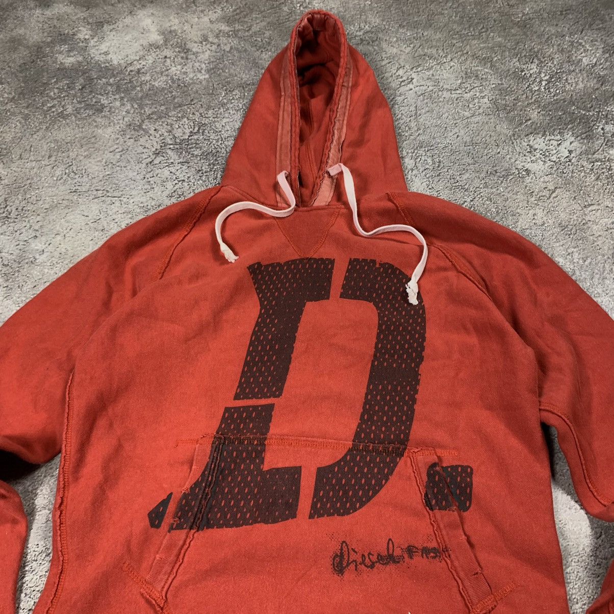 Vintage Vintage Y2K Diesel Big D Logo Hoodie Streetwear Grunge S Size US S / EU 44-46 / 1 - 4 Thumbnail