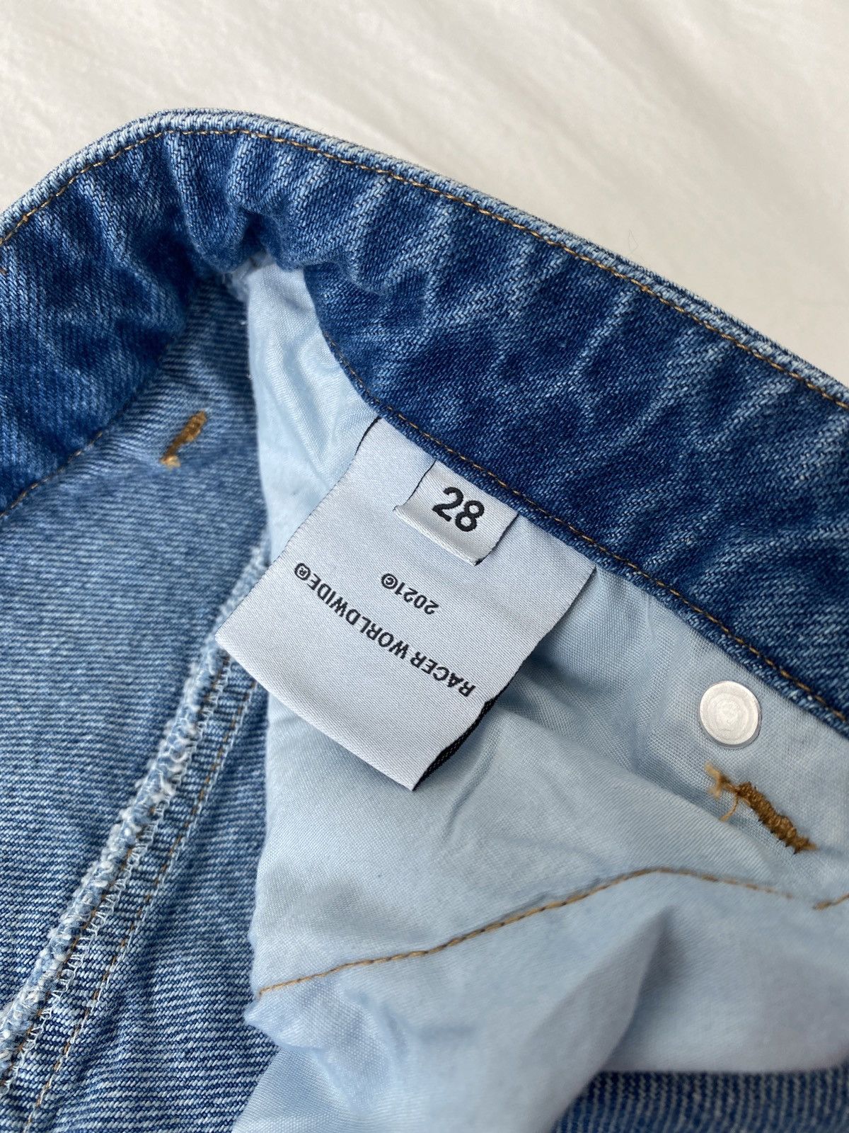 Racer Worldwide Racer Worldwide Washed Ice Patch Jeans Size US 28 / EU 44 - 5 Thumbnail