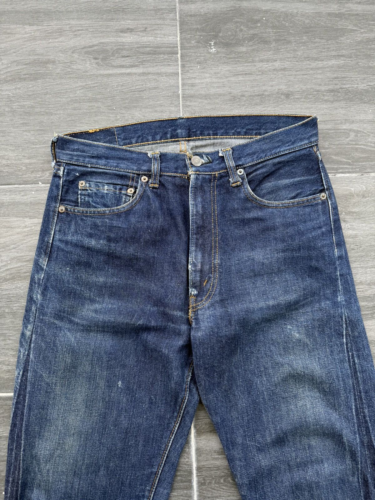 Levi's Vintage 1960s LEVI’S BigE 502 0117 “Big Font” Selvedge Denim Size US 30 / EU 46 - 11 Thumbnail