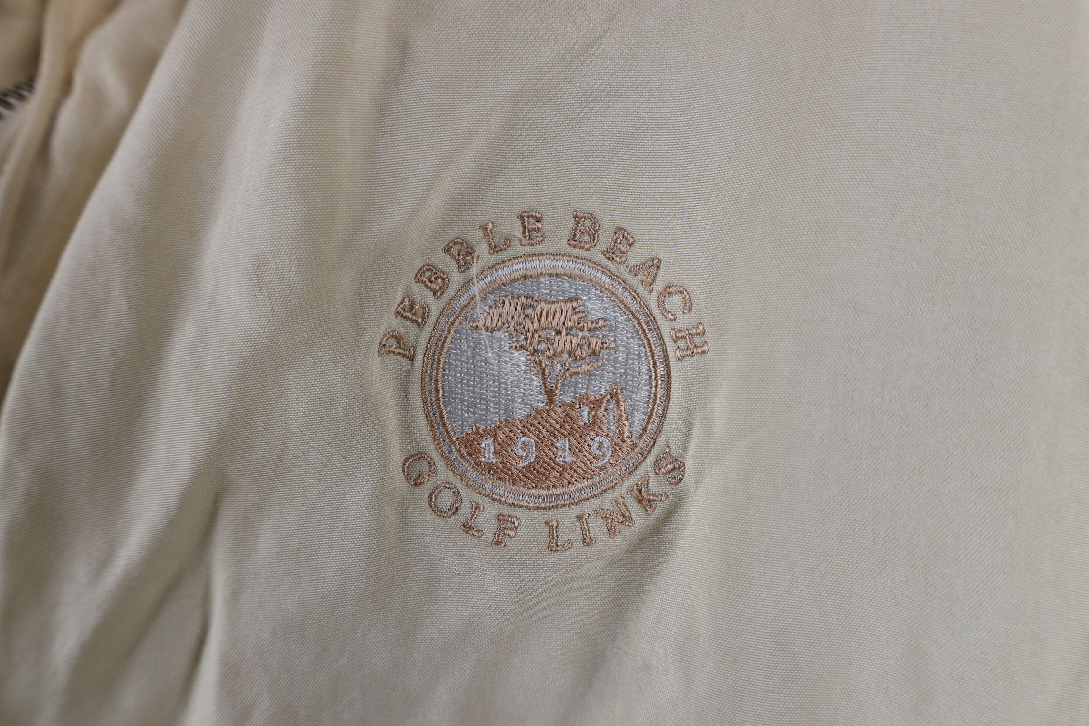 Vintage Vintage Bugatchi Uomo Beach Golf Links Silk Bomber Jacket Size US XL / EU 56 / 4 - 4 Thumbnail