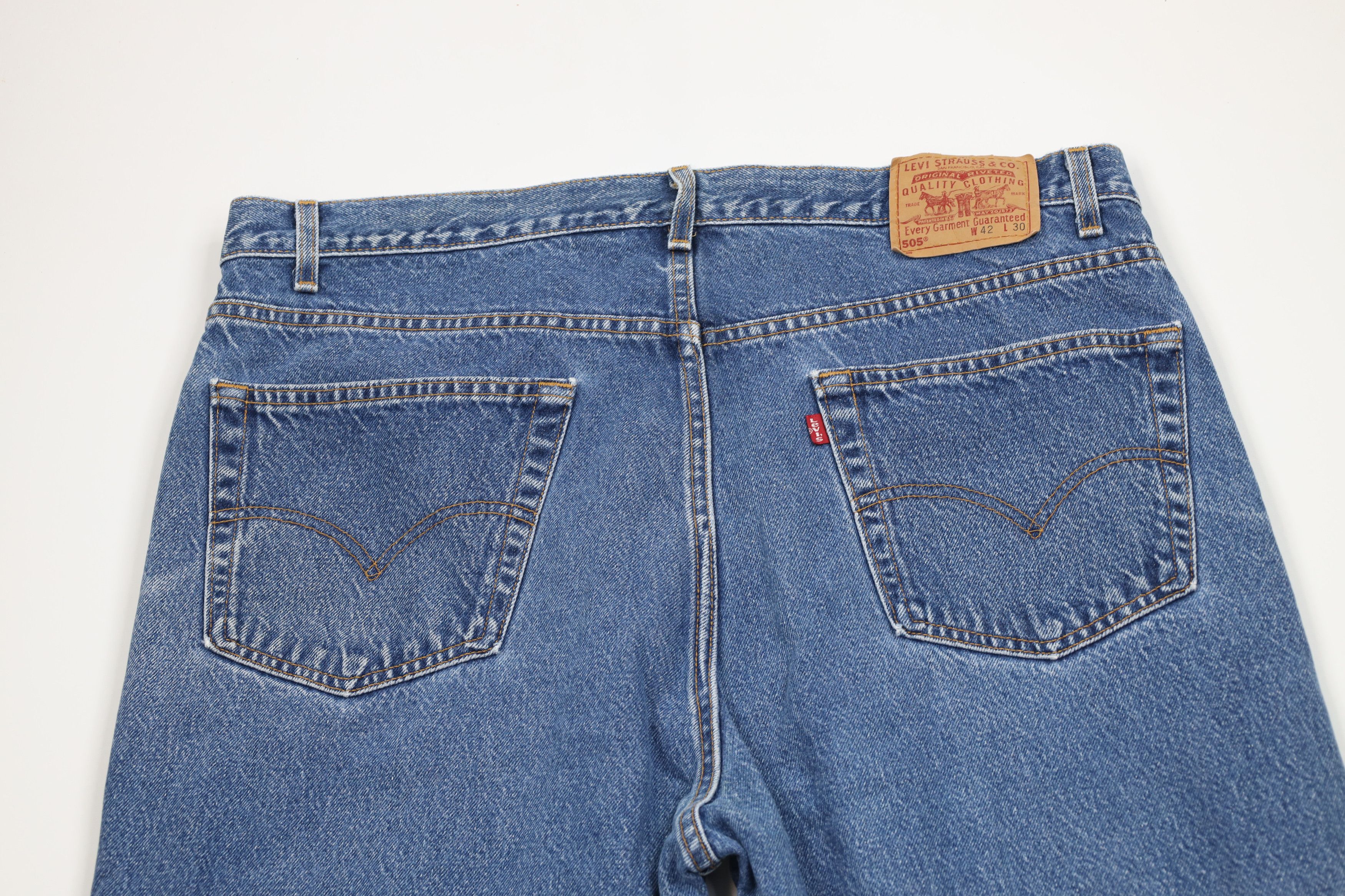 Levi's Vintage Y2K 2000 Levis 505 Regular Straight Leg Jeans USA Size US 42 / EU 58 - 13 Thumbnail