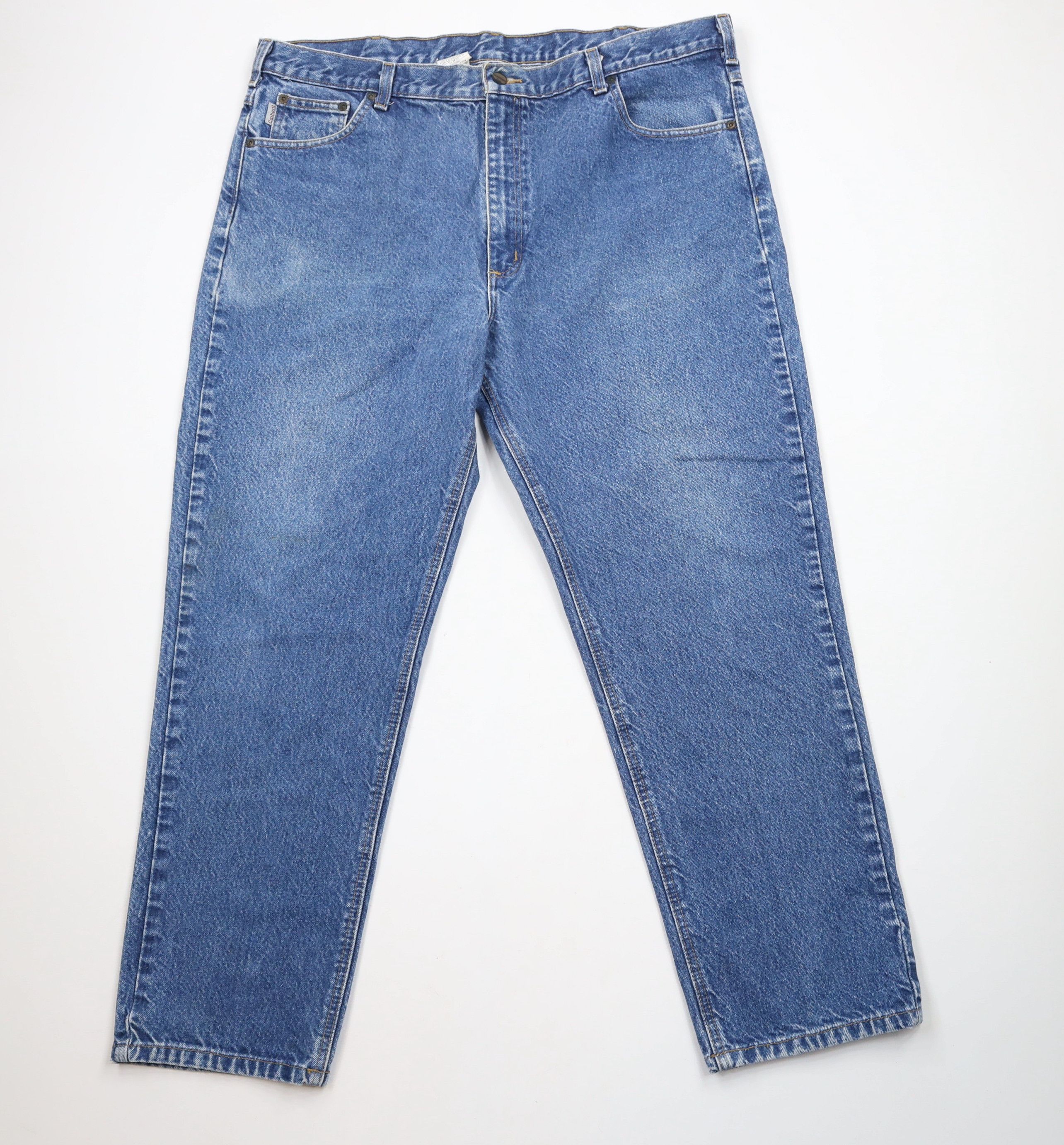 Carhartt × Vintage Vintage Carhartt Spell Out Traditional Fit Denim Jeans Blue Size US 42 / EU 58 - 1 Thumbnail