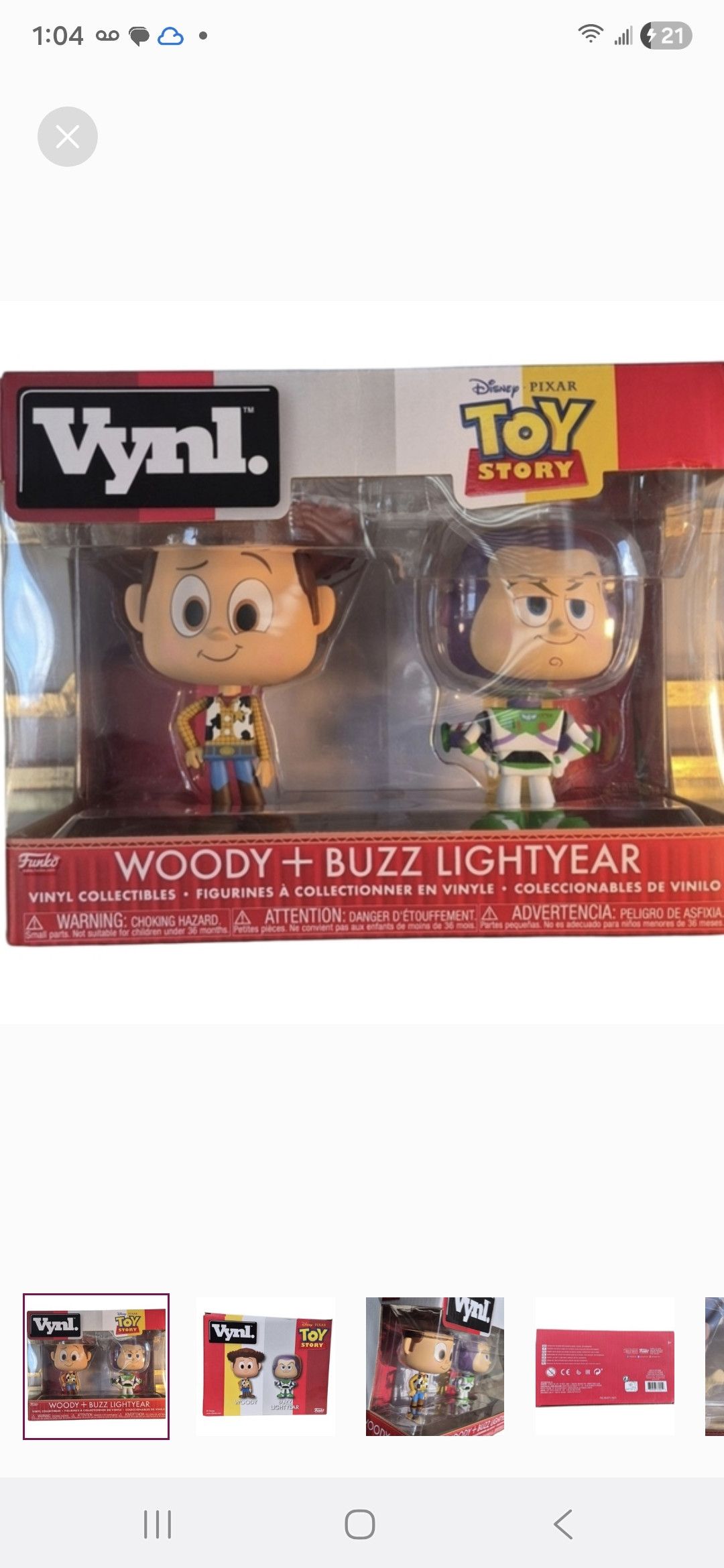 Other Funko Pop Vynl × Disney Toy Story Woody & Buzz Lightyear. Size ONE SIZE - 1 Thumbnail
