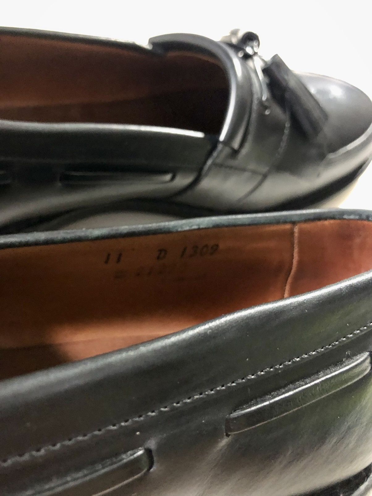 Allen Edmonds AE 🇺🇸 black leather Alexandria kilt tasseled vamp 11 D Size US 11 / EU 44 - 7 Thumbnail
