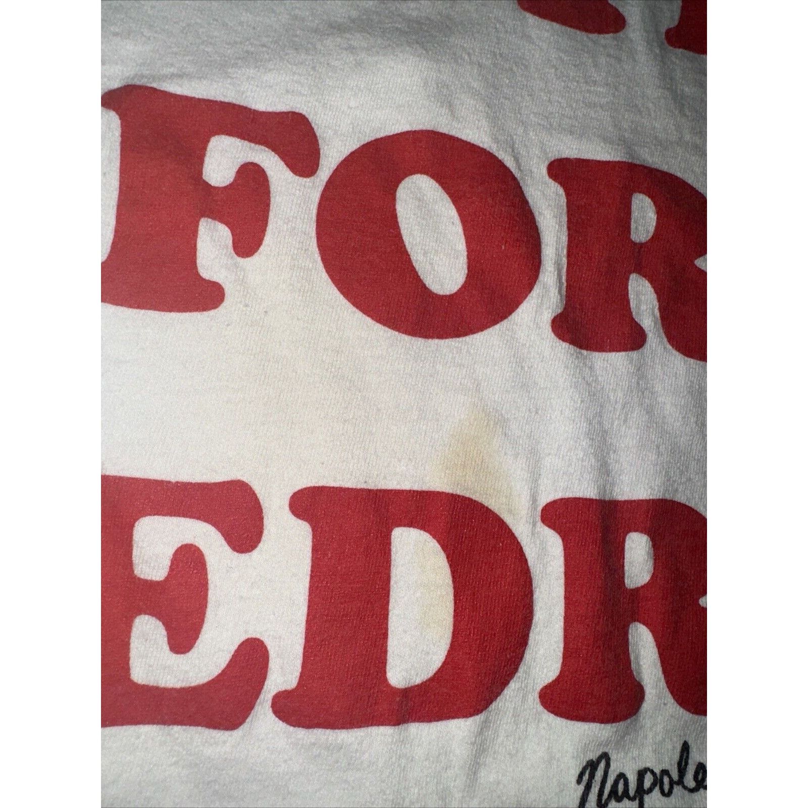 Band Tees × Vintage Vote For Pedro Ringer T-Shirt White M 17x25 2016 Size US M / EU 48-50 / 2 - 3 Thumbnail