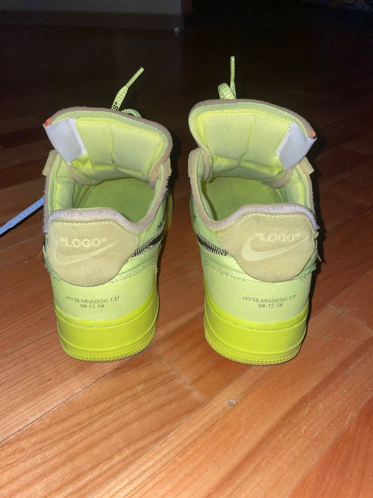 Nike × Off-White air force 1 off white “volt” Size US 9.5 / EU 42-43 - 4 Thumbnail