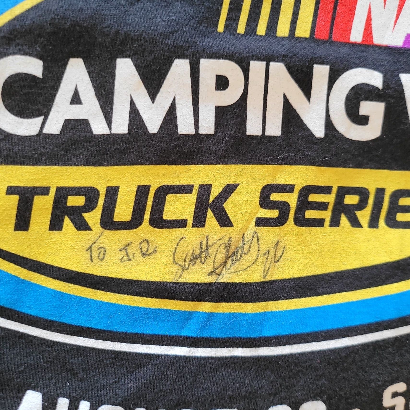 NASCAR NASCAR Camping World Truck Series T-Shirt M Black Signed by Scott Speed 2013 Size US M / EU 48-50 / 2 - 7 Thumbnail