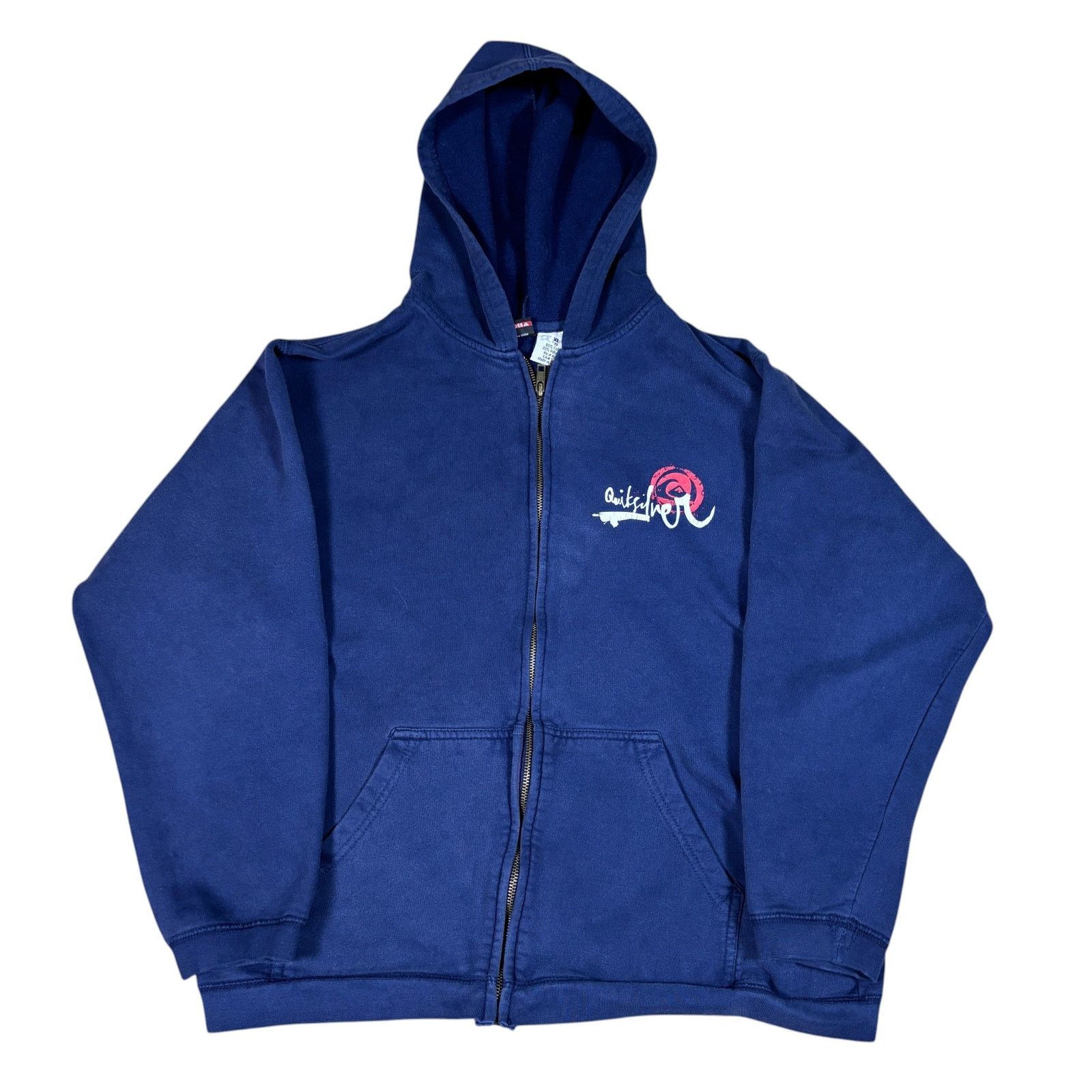 Quiksilver vintage y2k 2000s Quiksilver zip up hoodie mens Small surf Size US S / EU 44-46 / 1 - 1 Thumbnail