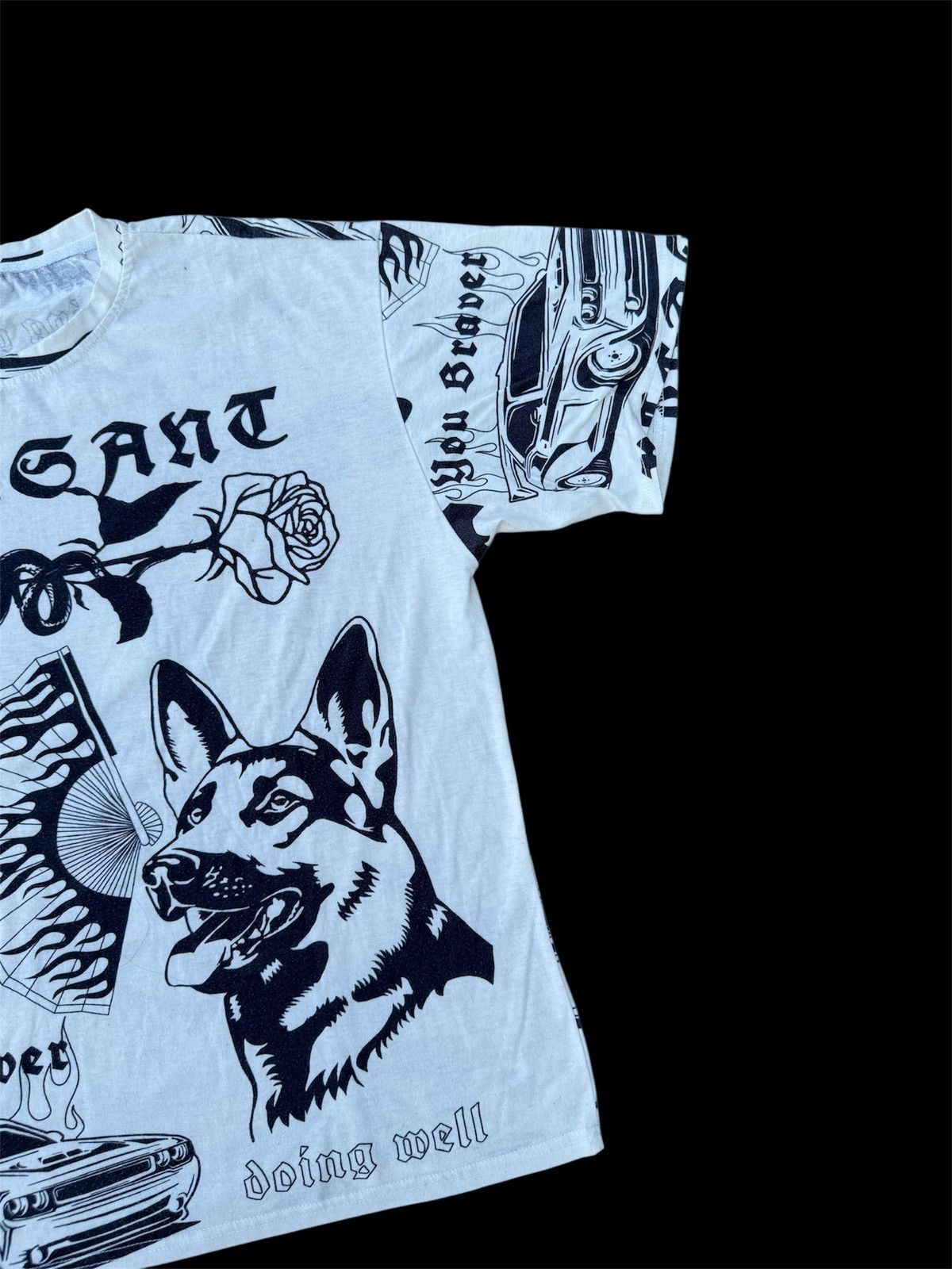 Hysteric Glamour × Japanese Brand JAPAN DESIGN PLEASANT ROSE GERMAN SHEPHERD OVERPRINT RARE Size US L / EU 52-54 / 3 - 3 Thumbnail