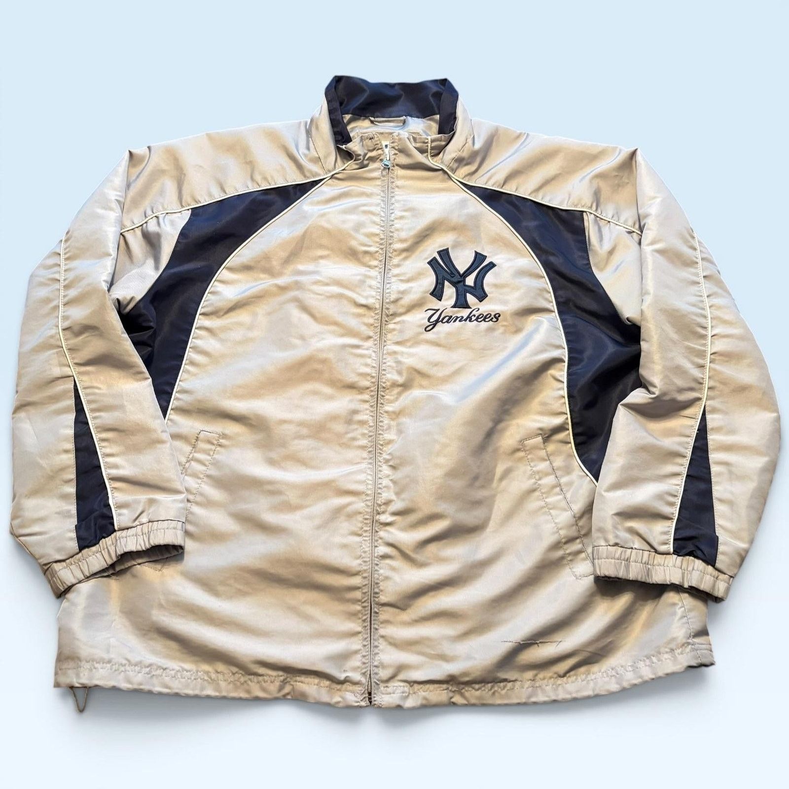 MLB New York Yankees Jacket Mens XL Gray Navy G-III Sports Size US XL / EU 56 / 4 - 1 Thumbnail