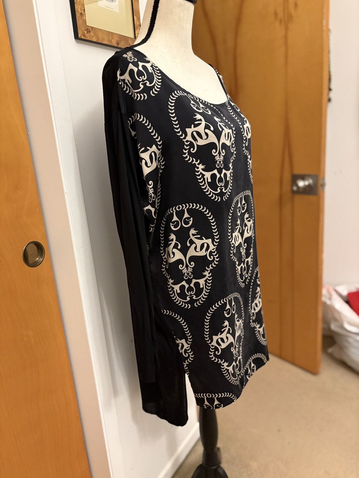 Thomas Wylde Thomas Wylde Silk Skull Tunic/ Top/Mini Dress Size M / US 6-8 / IT 42-44 - 4 Thumbnail