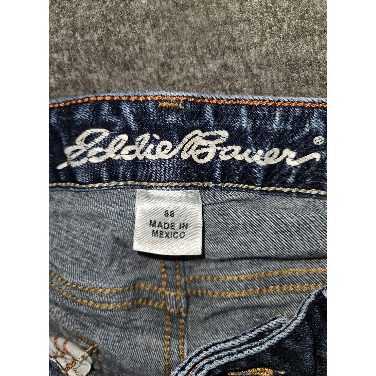 Eddie Bauer VINTAGE Eddie Bauer Jeans Womens 8 Blue Low Rise Curvy Straight Denim Casual Pants Size 30" / US 8 / IT 44 - 2 Thumbnail