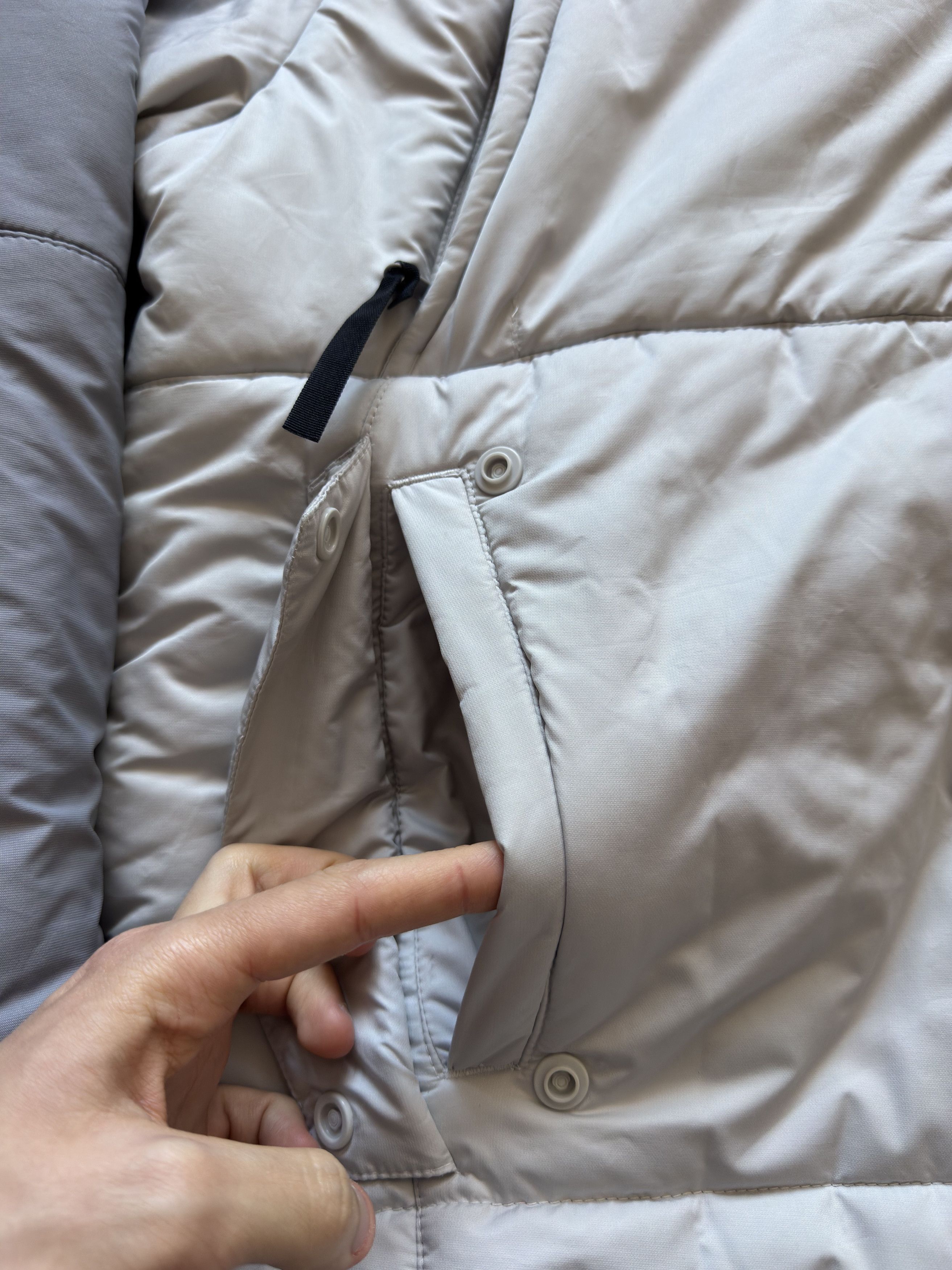 Nike Vintage Rare Nike Puffer 2000s Cool White Grey Hooded Size US M / EU 48-50 / 2 - 4 Thumbnail