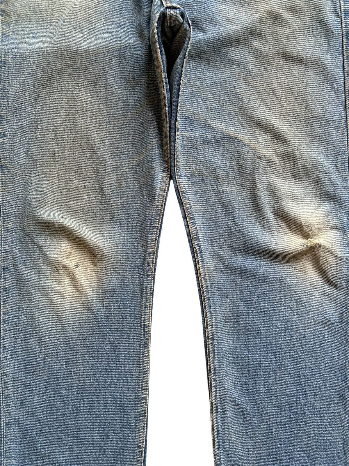 Levi's Vintage 90s Levis 501 UK Mud Wash Distressed Loose Jeans Size US 33 - 5 Thumbnail