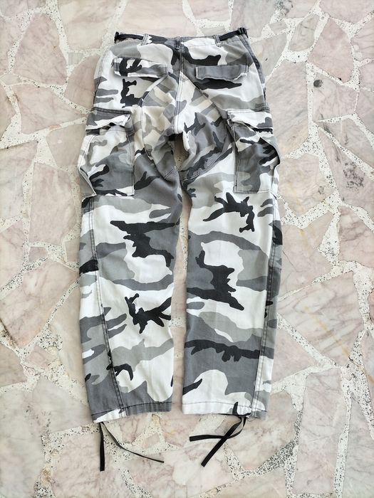 Vintage Nato Military White Camo Cargo Pants Button Fly Grailed