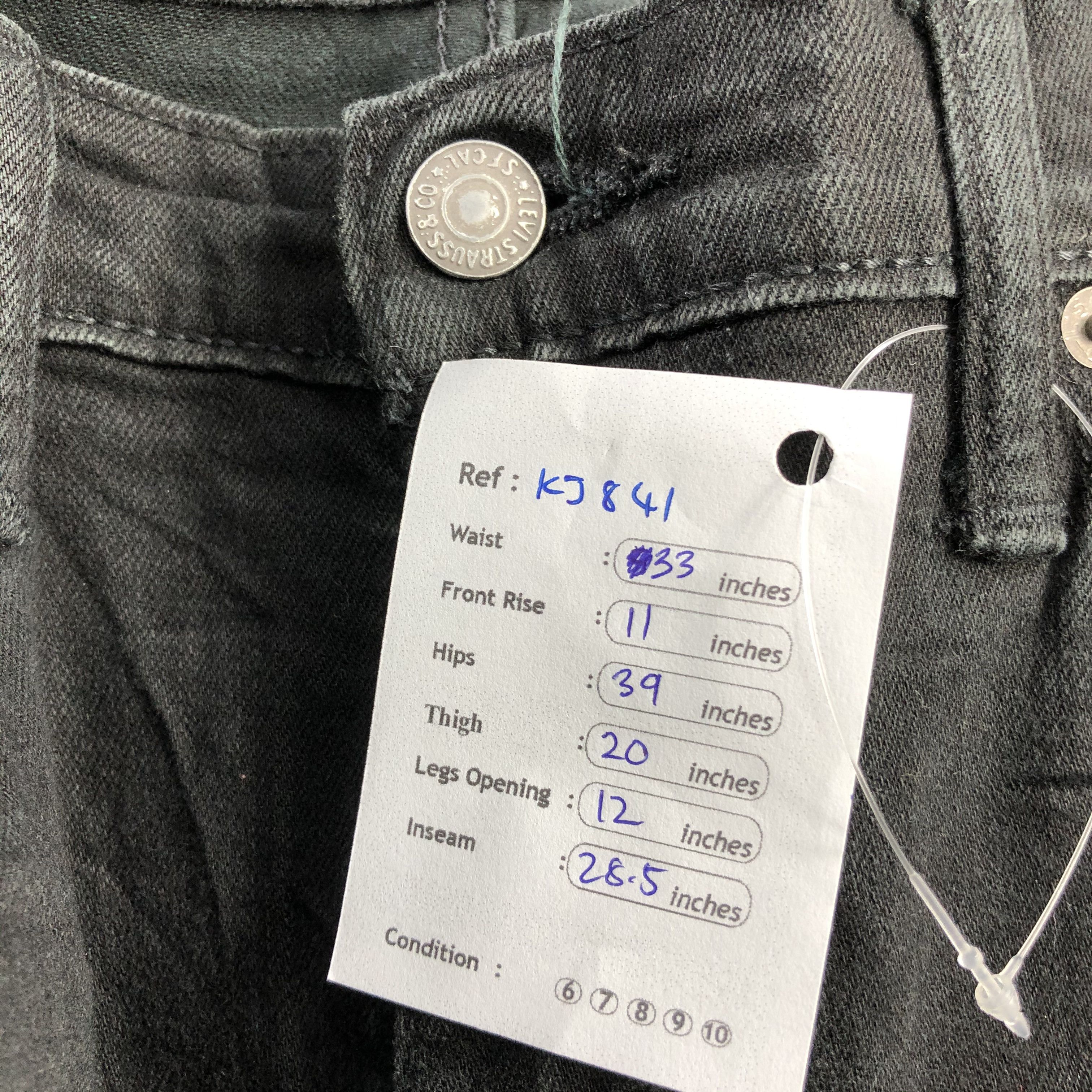 Levi's Levis 510 Jeans Black Denim KJ841 Size US 32 / EU 48 - 16 Thumbnail