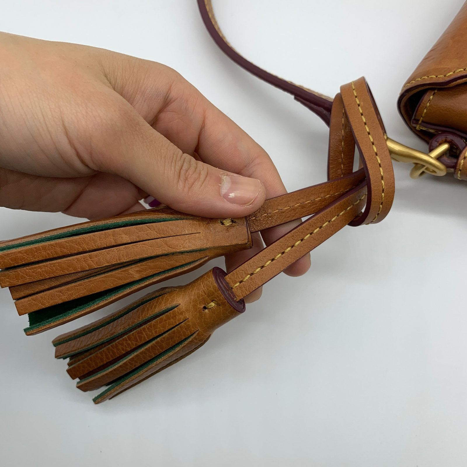 Dooney & Bourke Dooney & Bourke Saddle Crossbody Bag Florentine Leather Size ONE SIZE - 12 Thumbnail