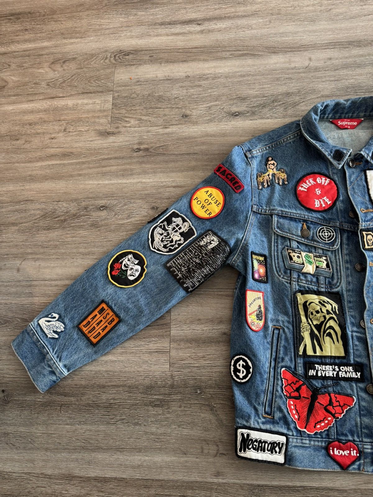 Supreme Supreme Patches Denim Trucker Jacket (Blue) — SS18 Size US M / EU 48-50 / 2 - 5 Thumbnail