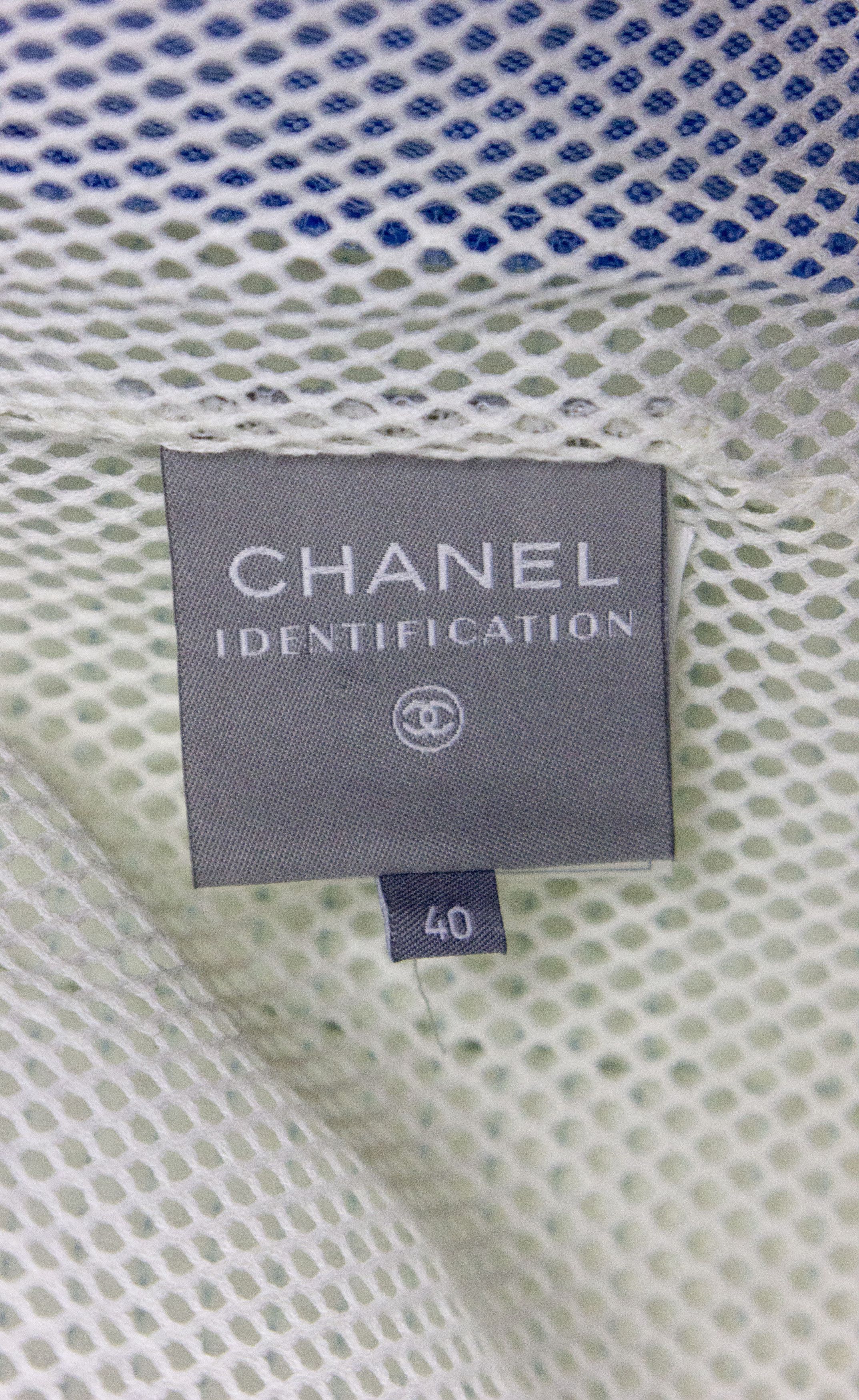 Chanel S/S 2002 CHANEL SPORT METALLIC COTTON SUIT BY KARL LAGERFELD Size S / US 4 / IT 40 - 9 Thumbnail