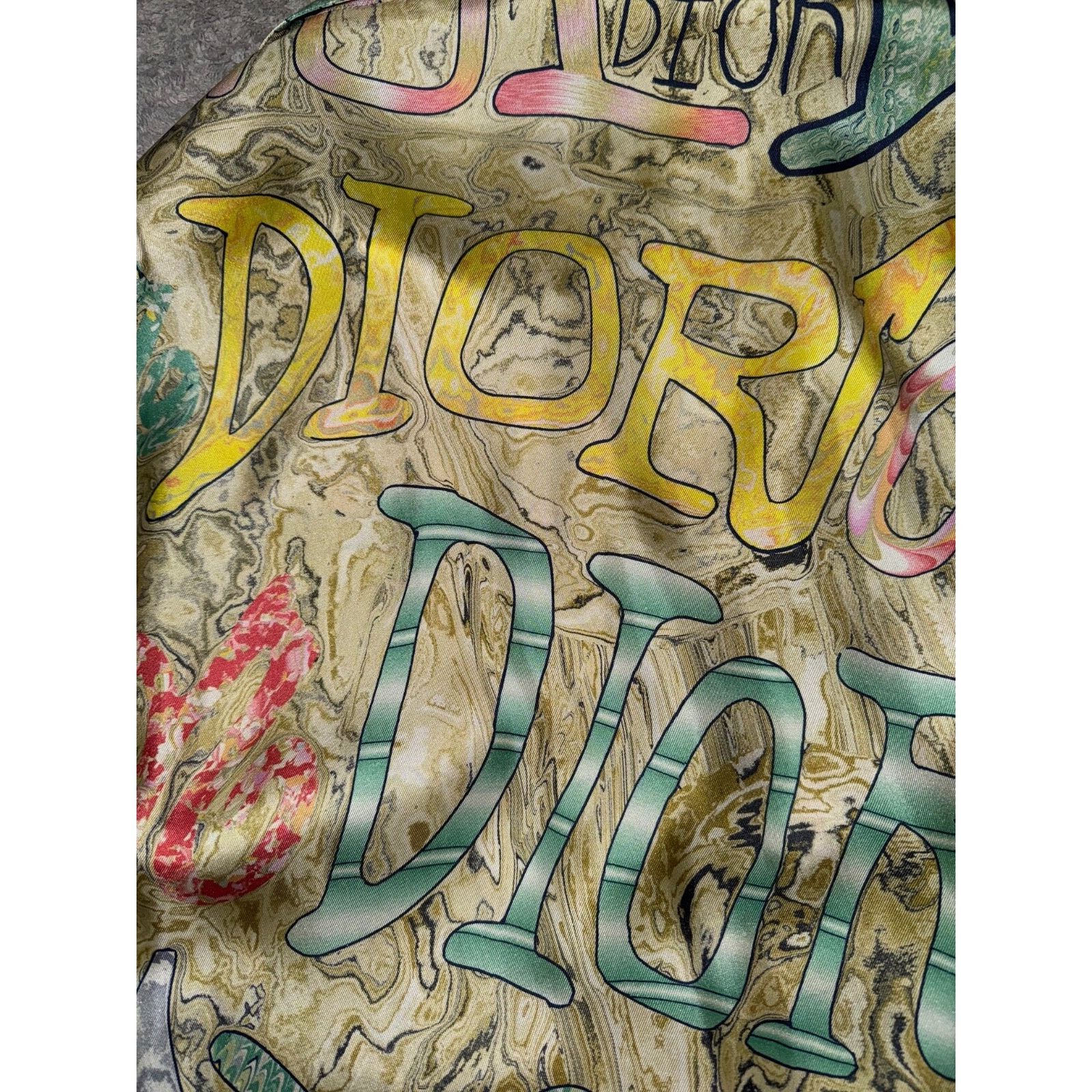 Dior Dior Shawn Stussy Silk Swirl Graffiti Logo Long Sleeve Size US M / EU 48-50 / 2 - 14 Thumbnail