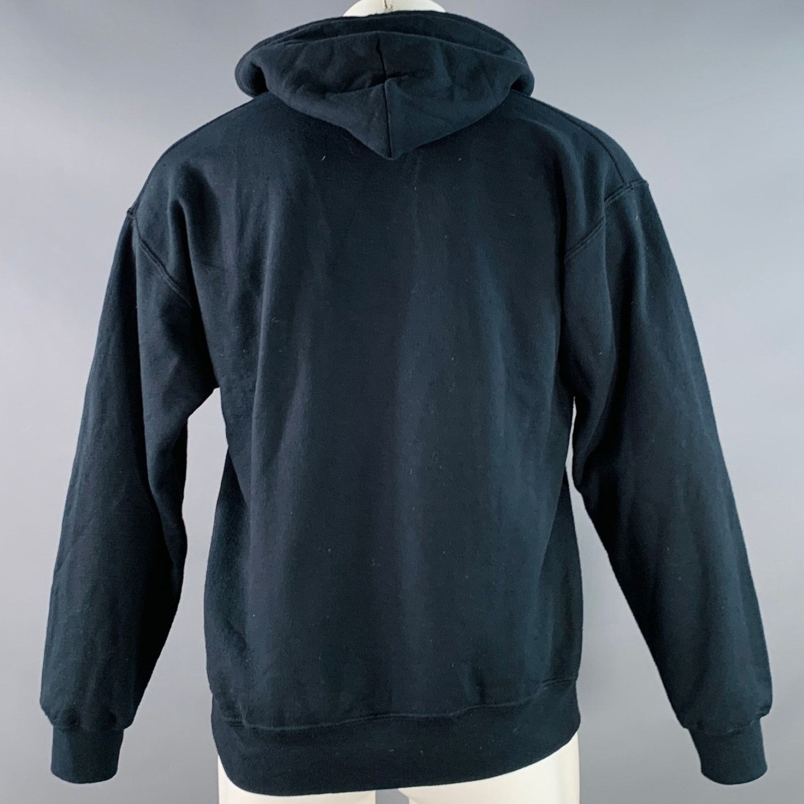 Opening Ceremony M Black White Print Cotton Blend Hooded Sweatshirt Size US M / EU 48-50 / 2 - 4 Thumbnail