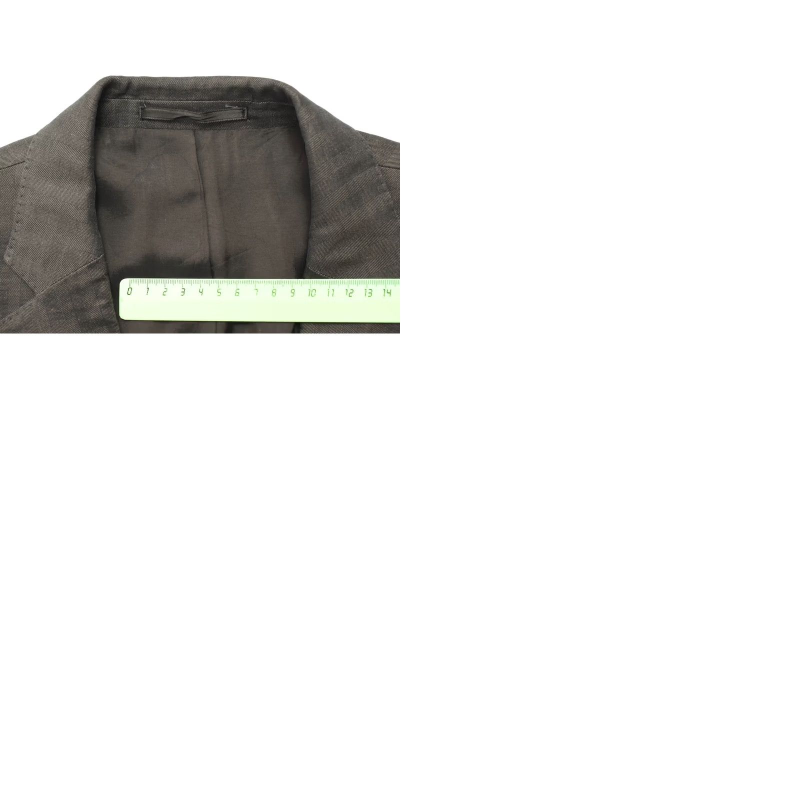 Hugo Boss HUGO BOSS The Jam Blazer Mens US 42R Lined Notch Lapel Single Breasted Button Blazer Pinstripe Brown Jacket Size 42R - 9 Thumbnail