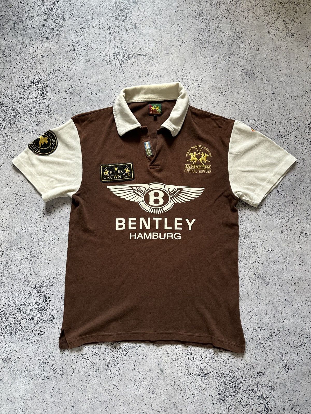 Pre-owned La Martina X Polo Ralph Lauren Vintage La Martina Bentley Hamburg Polo Shirt Chief Keef Y2k