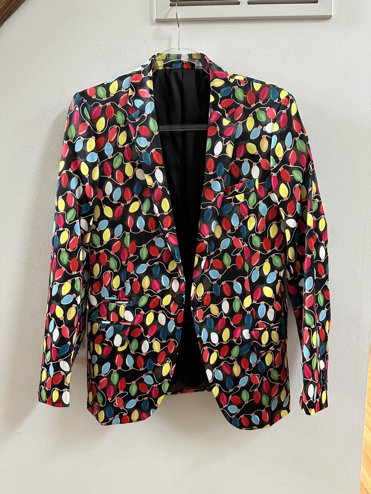 Holiday Brand Festive Christmas light suit jacket Size 38S - 1 Thumbnail