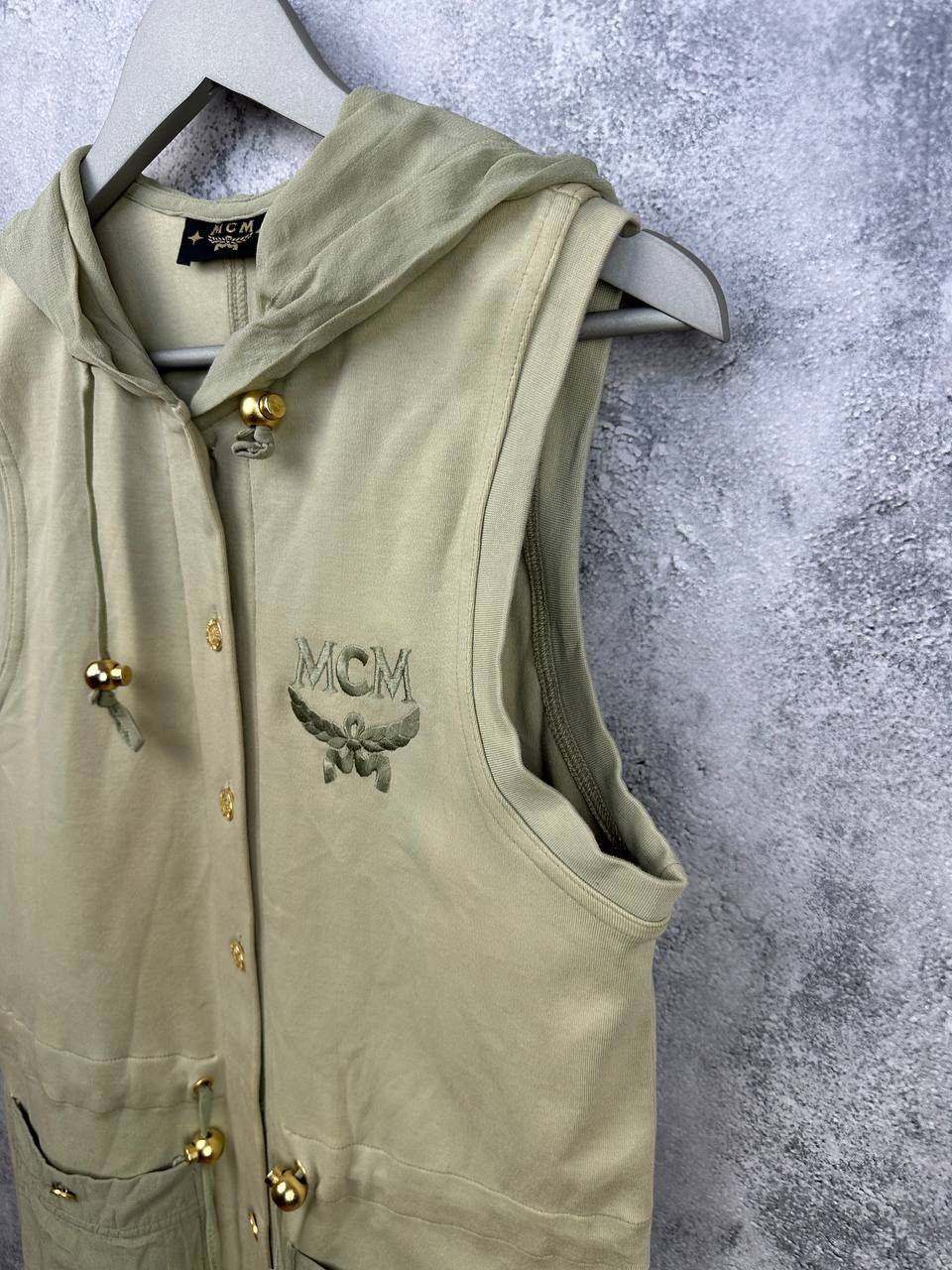 MCM MCM Sleeveless Hoodie Vest with Logo Embroidered Size M / US 6-8 / IT 42-44 - 5 Thumbnail