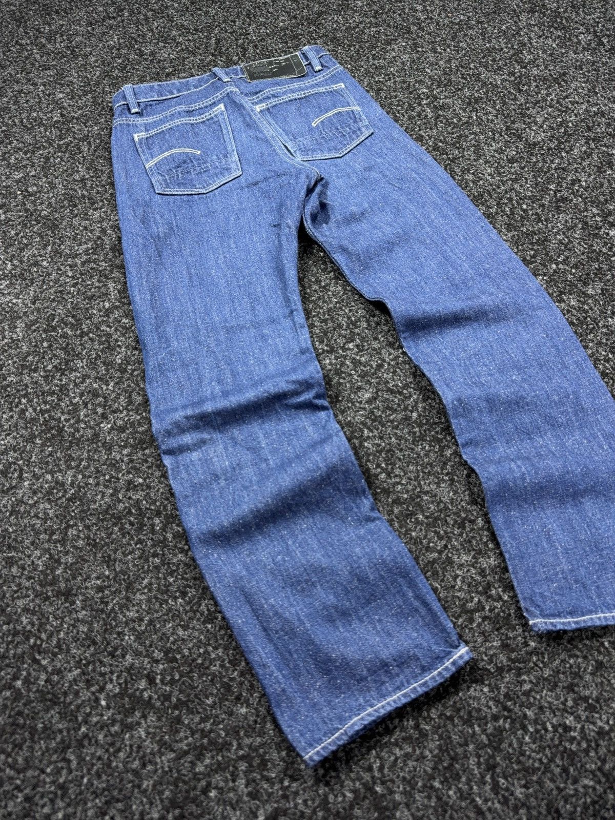 G-Star Vintage 00s Y2K G-Star RAW Triple A Straight Dark Blue Jeans Size 26" / US 2 / IT 38 - 13 Thumbnail