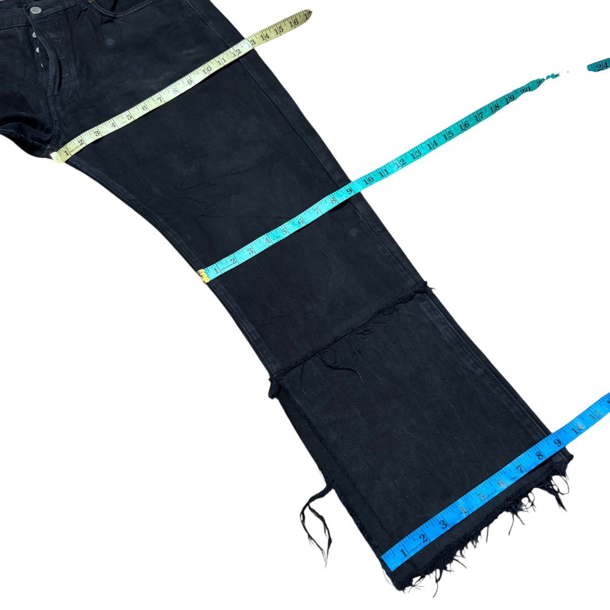 Beams Japan × Levi's Remake By AND TEMA Levis 501 Black Denim Jeans Open Leg Size US 36 / EU 52 - 19 Thumbnail