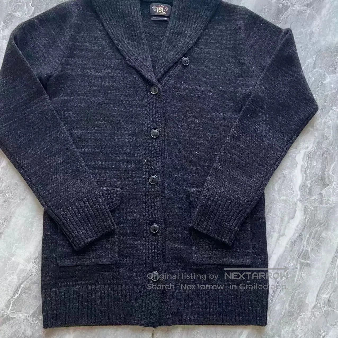 RRL Ralph Lauren DOUBLE RL SS22 Shawl Collar Cashmere Sweater. Size M / US 6-8 / IT 42-44 - 2 Thumbnail