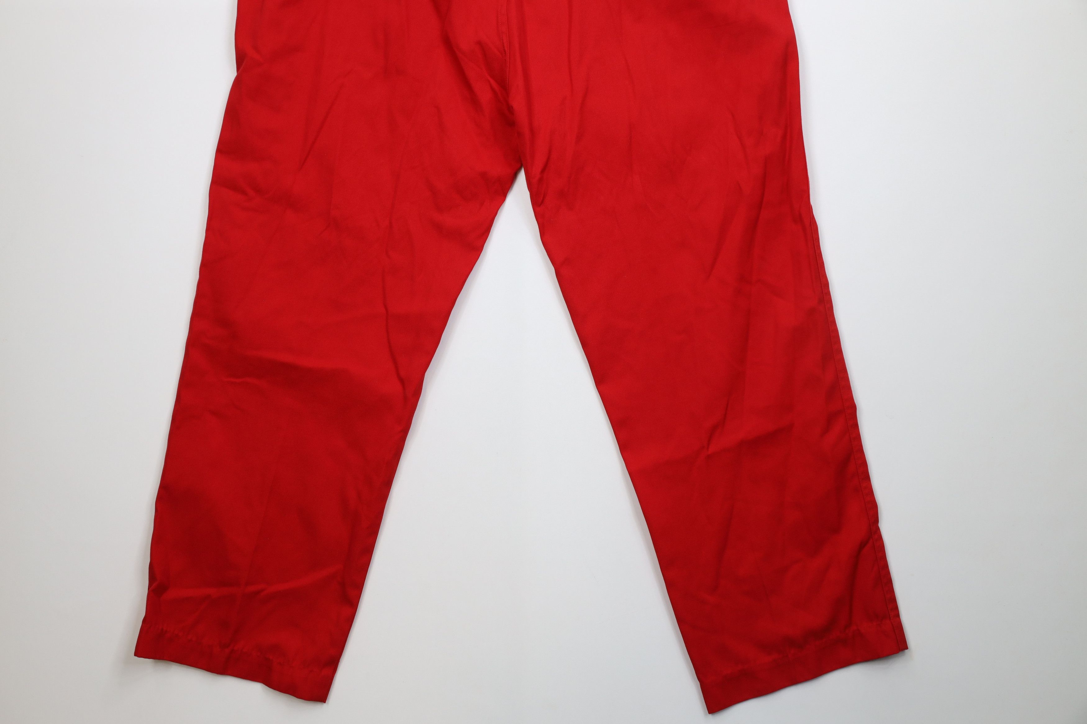 Woolrich Woolen Mills Vintage 90s Woolrich Wide Leg Utility Pants Trousers Red Size US 38 / EU 54 - 12 Thumbnail