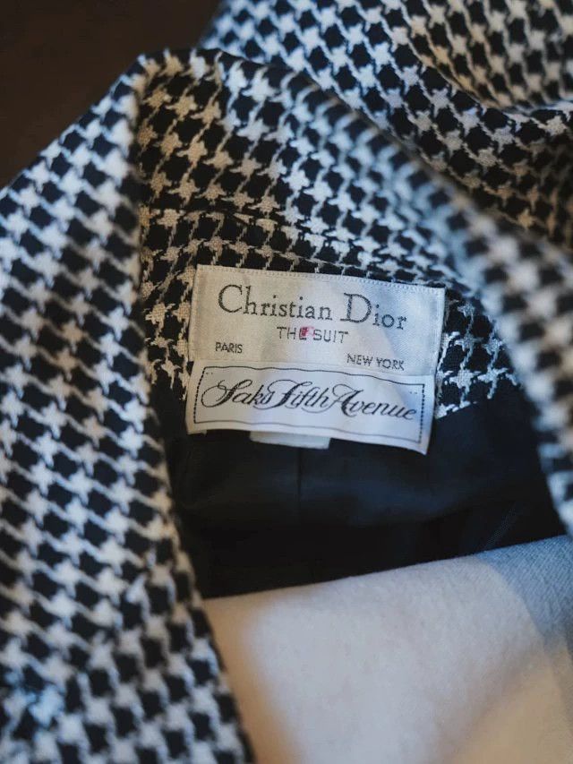 Dior Dior Vintage New Look Houndstooth Waisted Top US8 Size M / US 6-8 / IT 42-44 - 4 Thumbnail