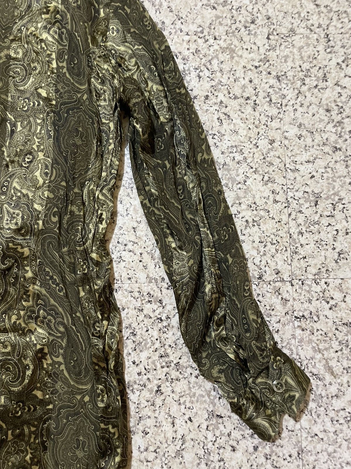 Escada Vintage 80s ESCADA by Margaretha Ley Silk Paisley Shirt Size L / US 10 / IT 46 - 15 Thumbnail