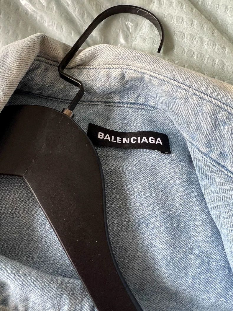 Balenciaga Washed denim shirt